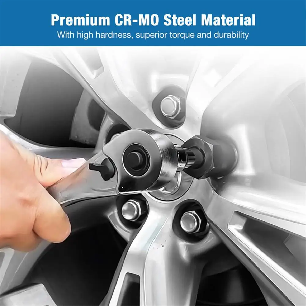 13Pcs Bolt Nut Extractor Set 3/8" Square Drive Nut Remover Socket Tool Wheel Lock Removal Kit For Damaged Frozen Studs Screws