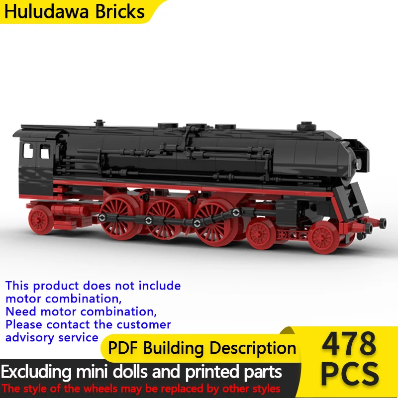 City Car Model MOC Building Bricks Railway BR 01 Steam Locomotive Modular Technology Children Holiday Gifts Assemble Toys Suit