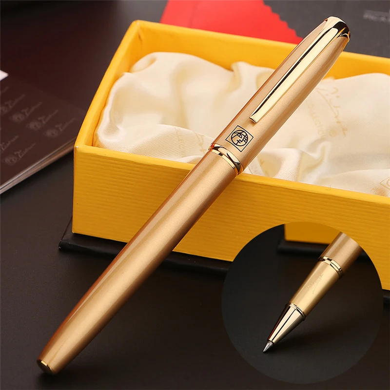 

Picasso 916 Business Metal Golden Malage Pimio Noble Roller Ball Pen And Original Gift Box For Writing Gift Pen Supplies