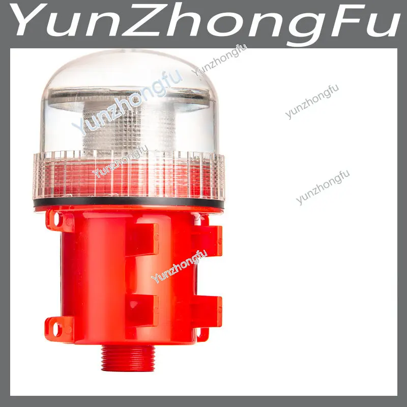 Marine Led Solar Beacon Luz Barco Luz Aeronáutica Três Cores Flash Posicionamento Luz Aviso Noturno
