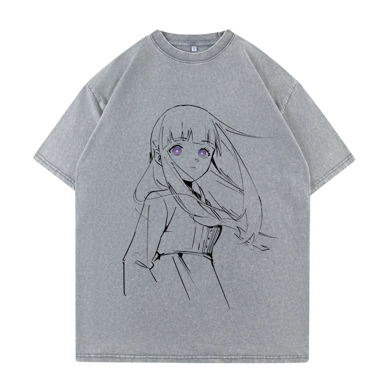 جديد البكاء الفتيات الفرقة الصراخ مدينة ويل تشان هيتومي رينا فتاة القطن الخالص فضفاضة تي شيرتات قصيرة الاكمام عادية تنفس #6