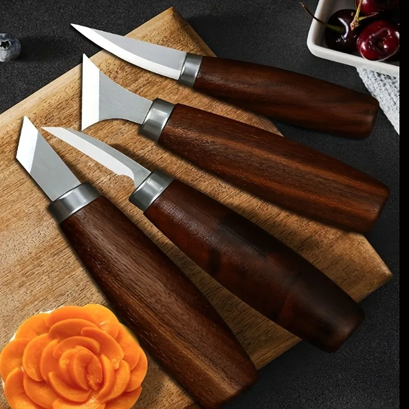 Cuchillo de tallado para madera, herramienta manual de tallado y desgaste, juego de herramientas de tallado de madera DIY