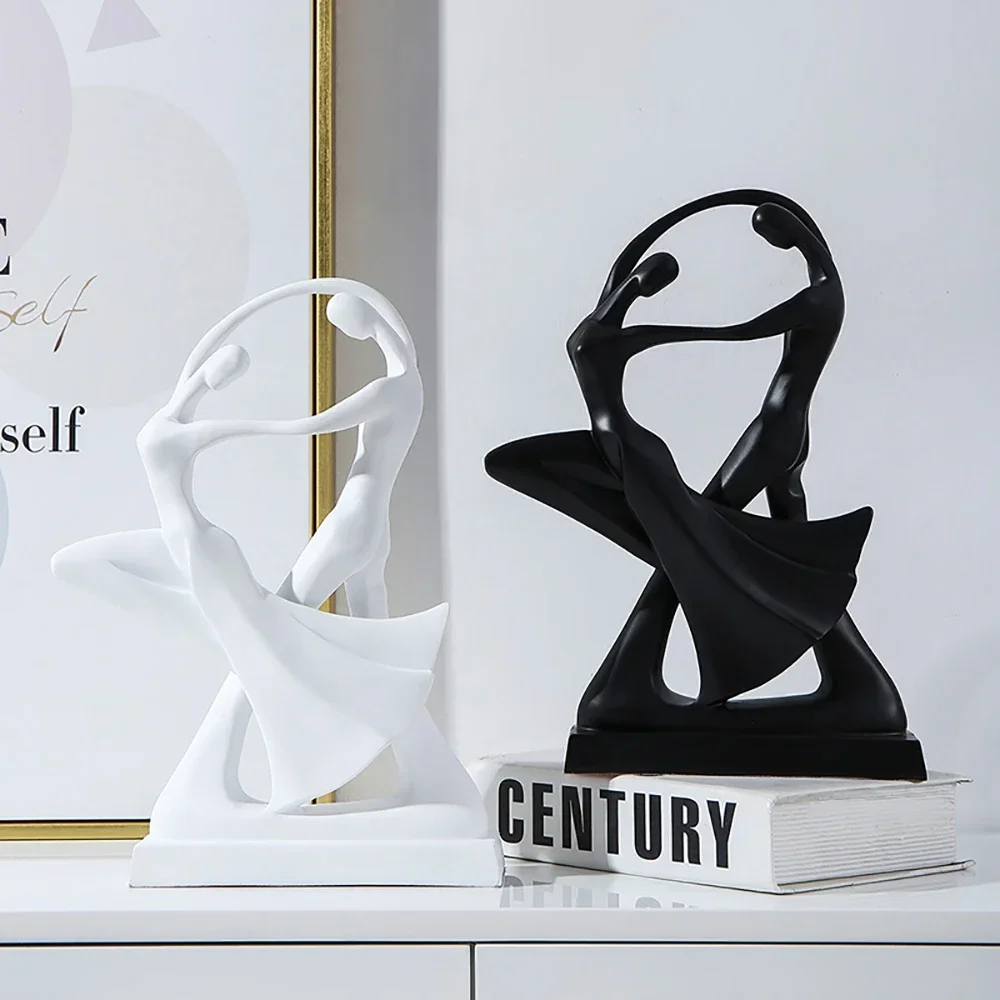 

Modern Abstract Art Nordic Home Decor for Living Room Resin Statue Dancer Model Desk Decor