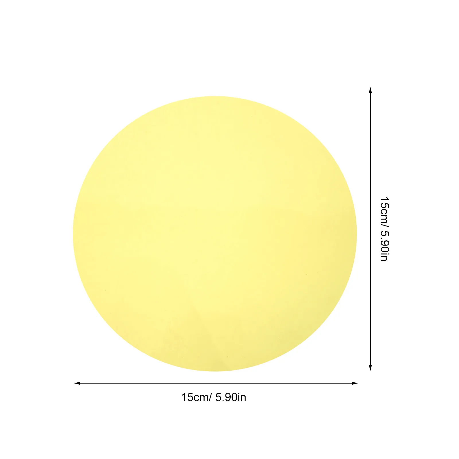5Pcs Warm Light Colored Film Stickers Round Transparent Adhesive Sheets 15Cm for Bulbs Spotlight Floodlight DIY Craft Filters