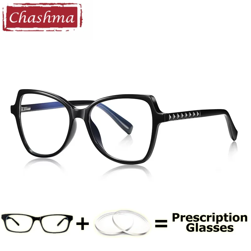 Chashma Prescription Glasses Women Optical Myopia Cat Eye Butterfly Computer Progressive Eyewear Farsighted Lenses for Female