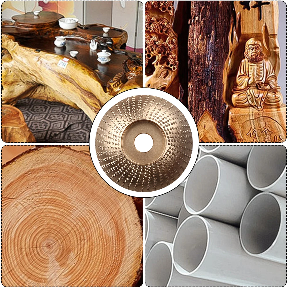 Wood Grinding Wheel Rotary Disc Sanding Wood Carving Tool Abrasive Disc Tools For Angle Grinder 16mm Bore