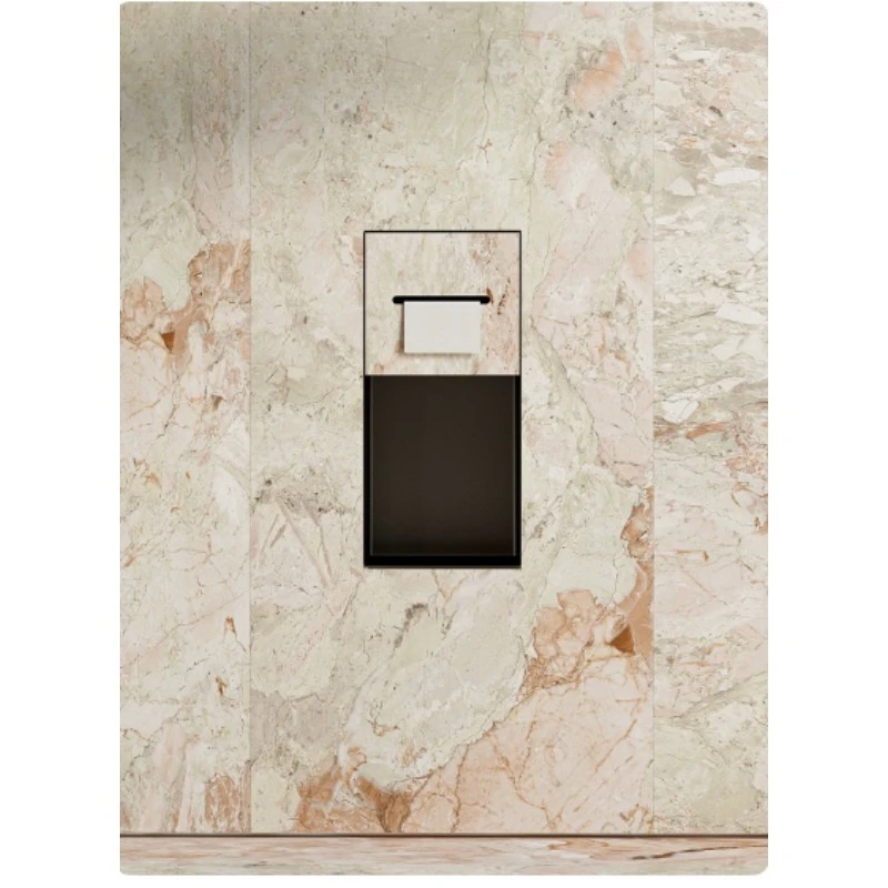 

Concealed Stainless Steel Recessed Wall Niche Built-in Tissue Holder Storage Shelf Beside Toilet Bathroom Decor