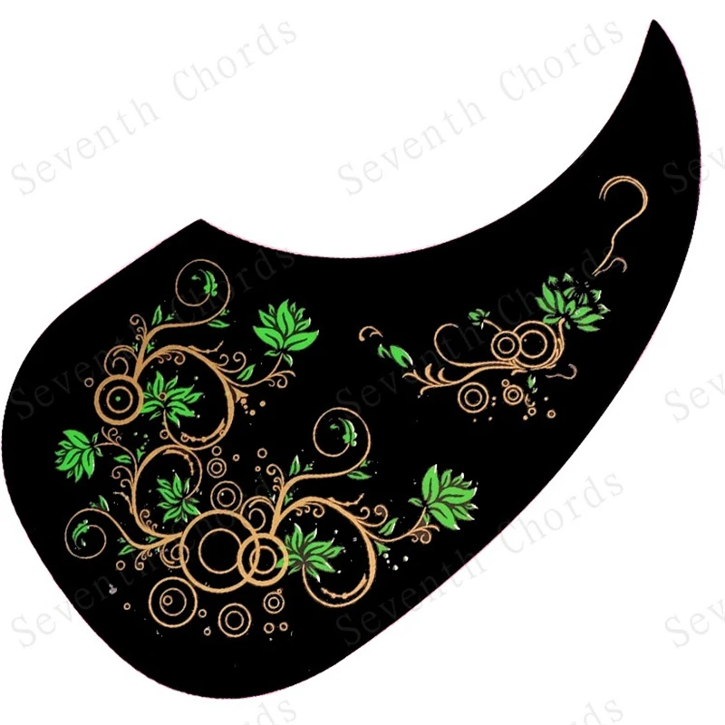 40 41 Inch Water Drop Folk Acoustic Guitar Pickguard Pick Guard Anti-Scratch Plate Color Painting Guitar Accessories 2Pcs
