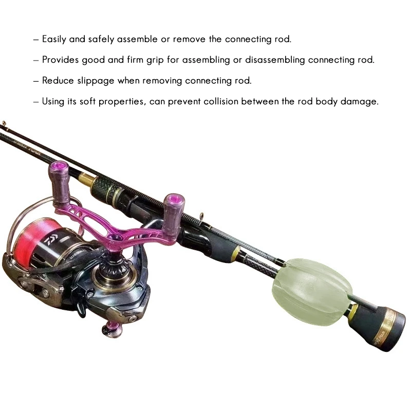 New Fishing Rod Egg 0.3Mm/0.5Mm/0.8Mm/0.9Mm Glow Different Size Lure Rod Binding Protection Fishing Tackle Fishing Tool