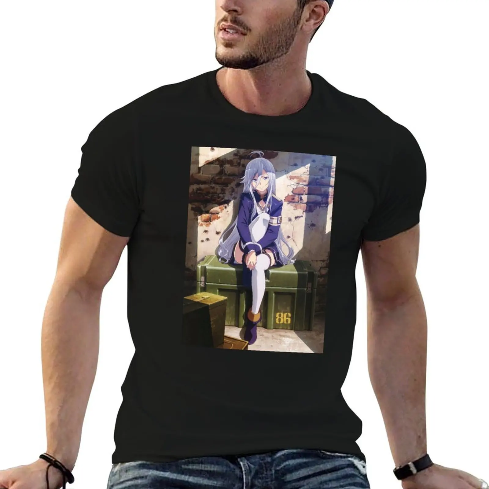

86 anime poster T-Shirt g man t shirts for men t shirts for man graphic vintage T-Shirt
