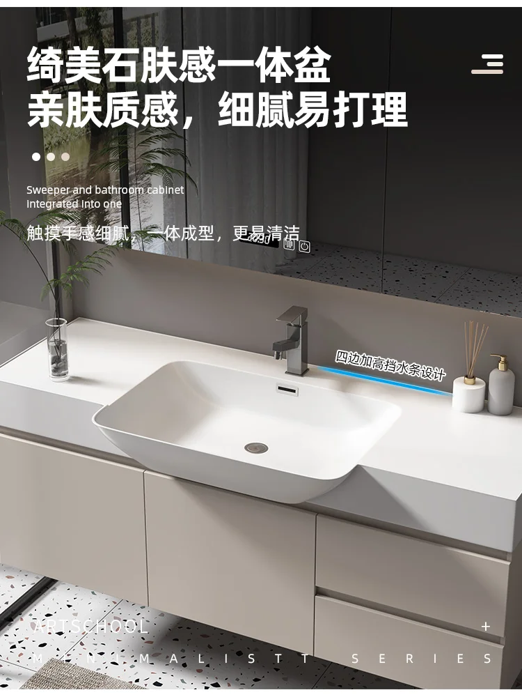 40cm wide big belly one basin bathroom cabinet ultra-thin extremely narrow small bathroom narrow edge ceramic wash basin