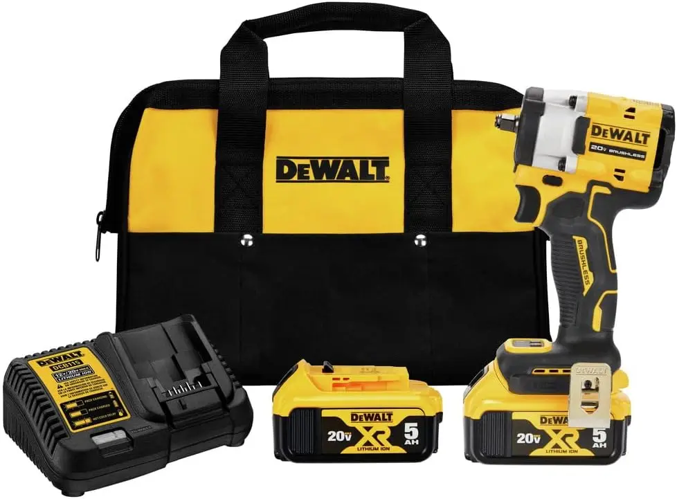 

DEWALT DCF923P2 ATOMIC 20V MAX* 3/8 in. Cordless Impact Wrench with Hog Ring Anvil Kit