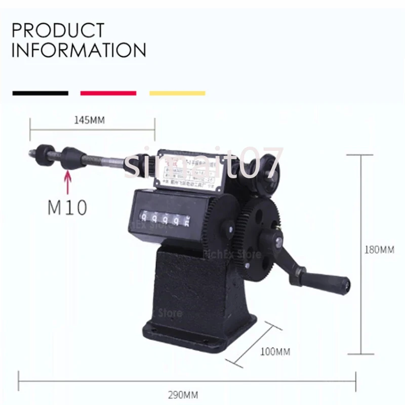 NZ-1 Manual Coil Winder – 0‑9999 Counter, Dual‑Purpose for Household Small Windings