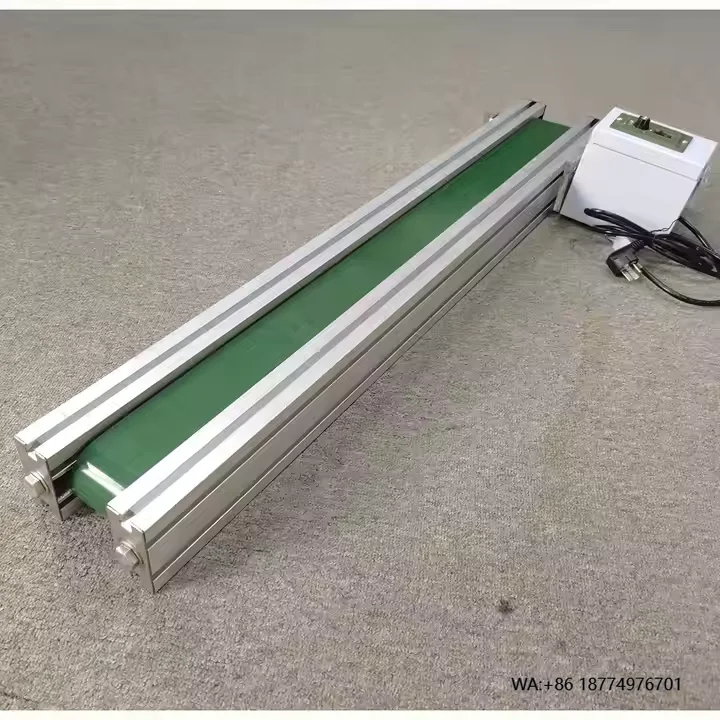 

Efficient Factory-Price Adjustable Speed Mini PVC Conveyor for Bottled Water Cans for Food Shop Manufacturing Plant Belt