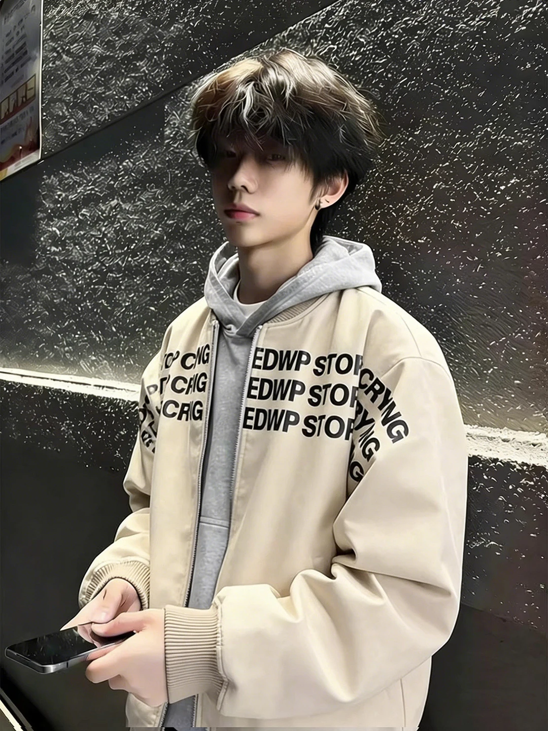 

Мужская бейсбольная куртка в американском ретро-стиле из искусственной кожи, весенняя, с буквенным принтом, в стиле хип-хоп, свободного кроя, молодежная, трендовая