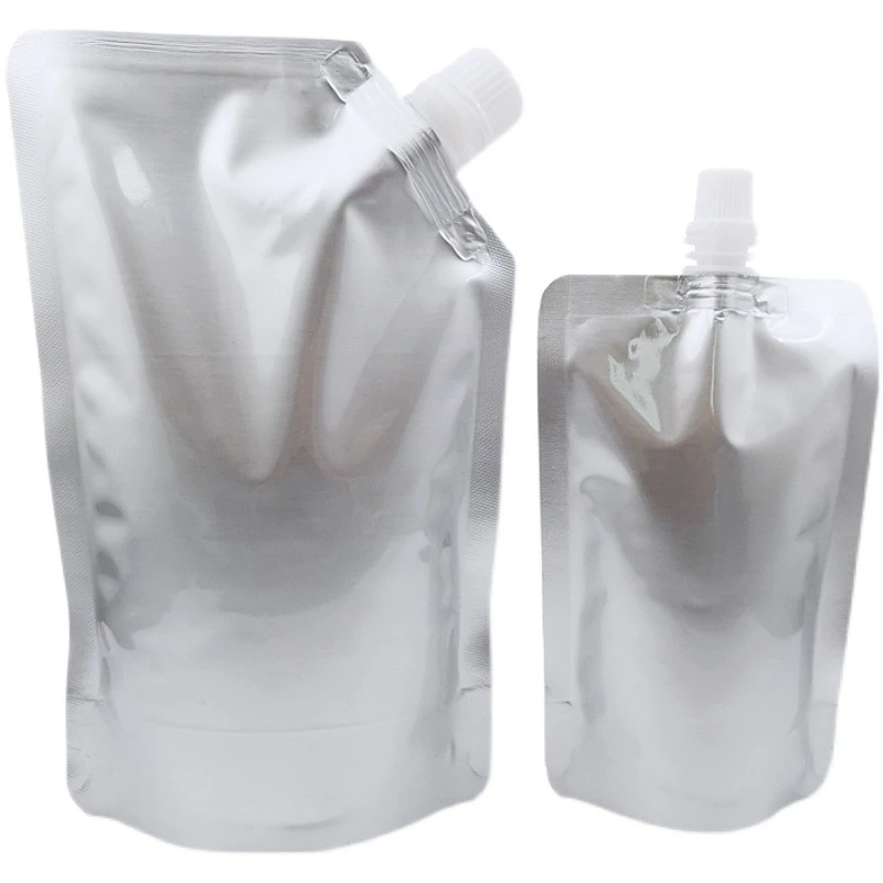 StoBag Wholesale Aluminum Foil Liquid Package Nozzle Drinking Bags Juice Beverage Milk Sealed Stand Up Storage Reusable Pouches