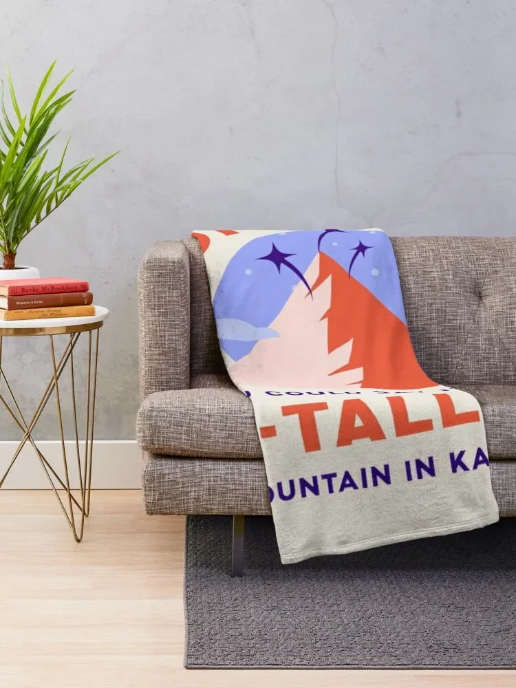 Ka-tallest Mountain Throw Blanket For Sofa Thin Tourist Loose Blankets