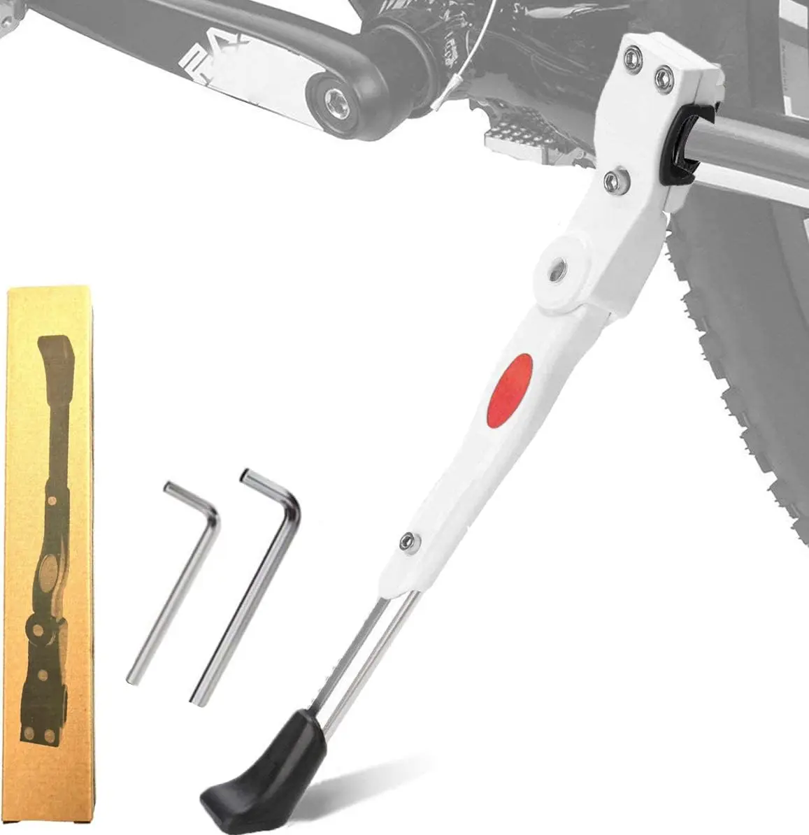 Suporte de bicicleta ajustável, liga de alumínio, antiderrapante, lateral traseira, suporte para 22 24 26 27 bicicleta de estrada/bmx/mtb