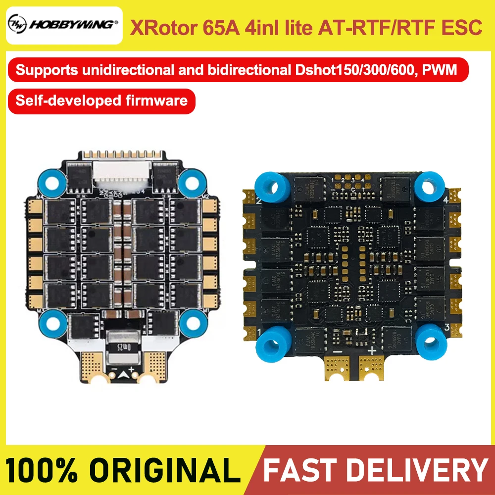 HOBBYWING XRotor65A 4in1 ESC for FPV Freestyle Drones BLHeli-S/AT-RTF DIY Kit Self-Research Procedures Included