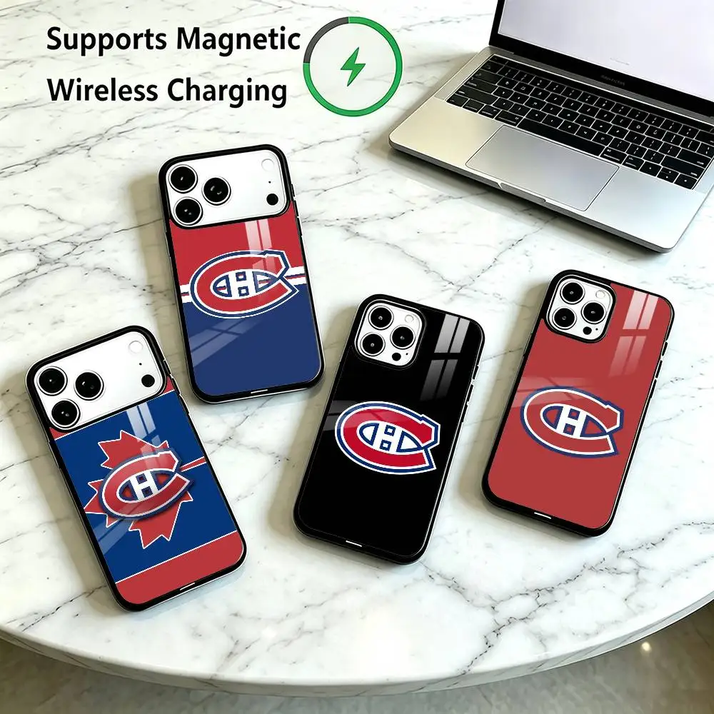 Montreal-L Canadiens LOGO  Phone Case For iPhone18 17,16,15,14,13,12,11 Plus,Pro Allows magnetic wireless charging Gift