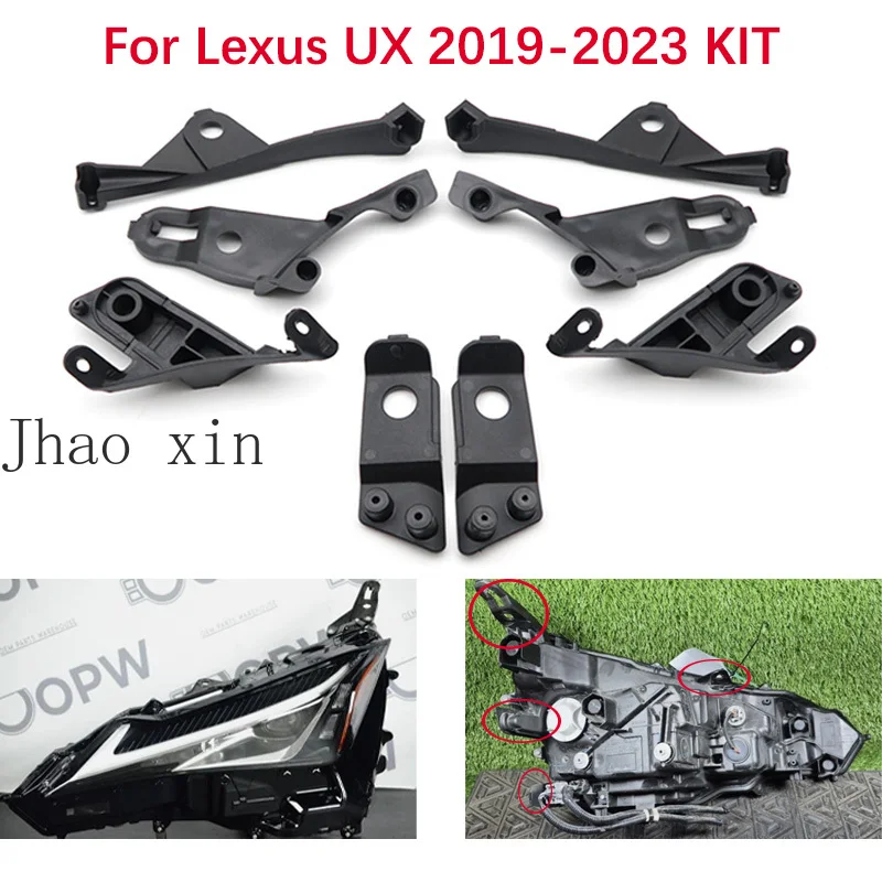 Repair Claw Repair Bracket To Fix Lamp Foot Lamp Claw Black Plastic for Lexus UX UX200 UX250H 2019-2023 Car Headlight Repair Kit