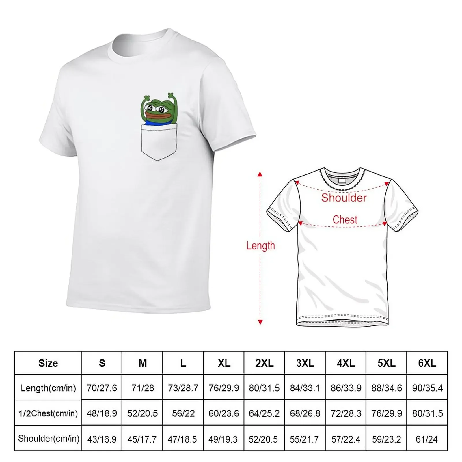 HYPERS! Pocket Emote T-Shirt heavyweights cute tops kawaii clothes fruit of the loom mens t shirts