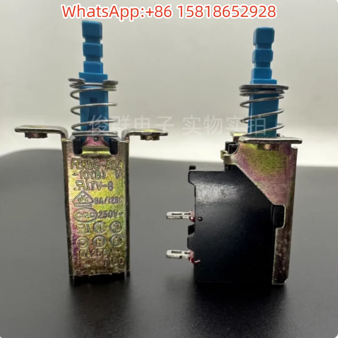 5pcs Taiwan FH KDC-A04-10(B) TV-8 10A Self-Locking Power Switch Amplifier Speaker Key Buttons