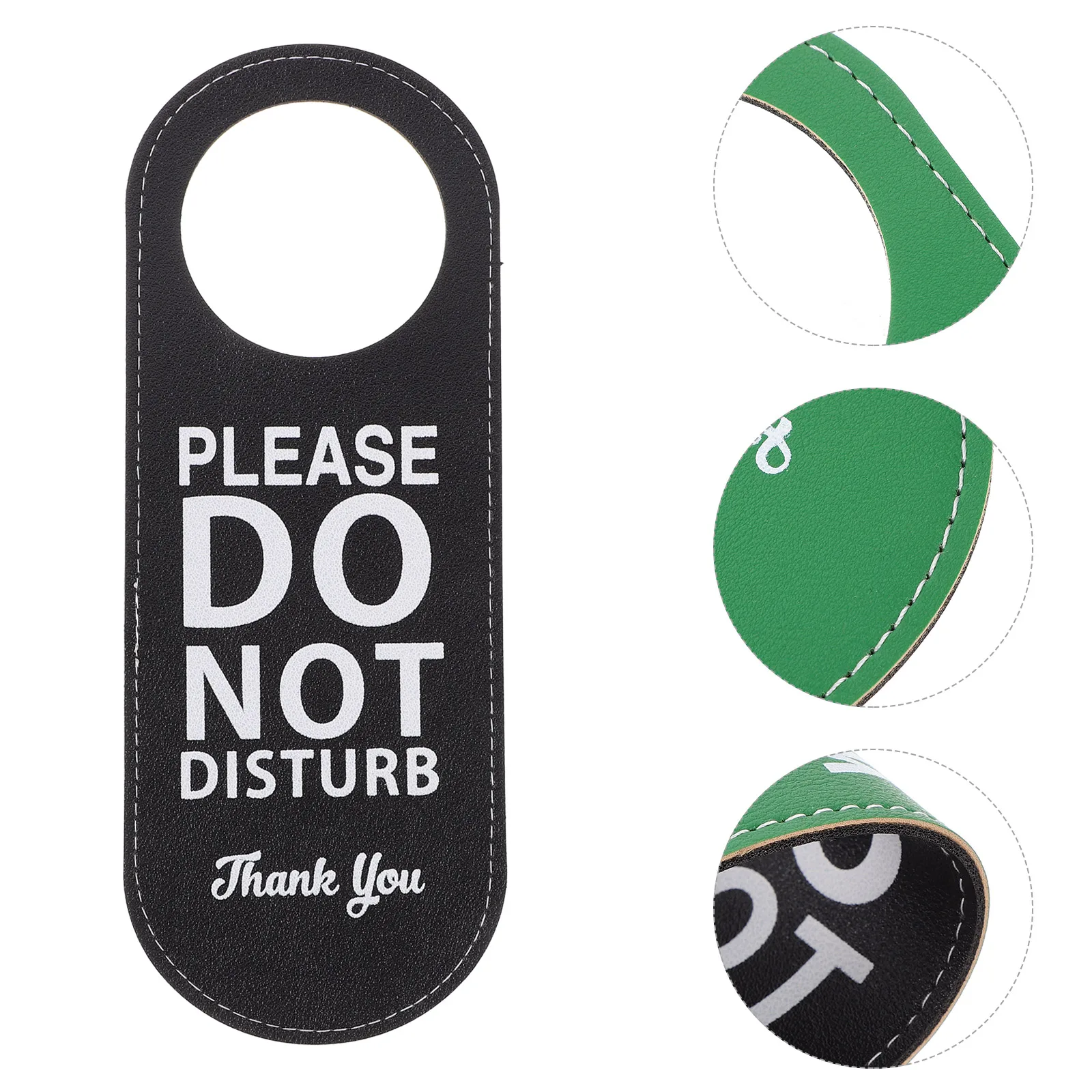 

Premium Pu Double Sided Hanger Not Disturb Please Knock Hotel Office Bedroom Conference Room Bathroom Door Sign Privacy