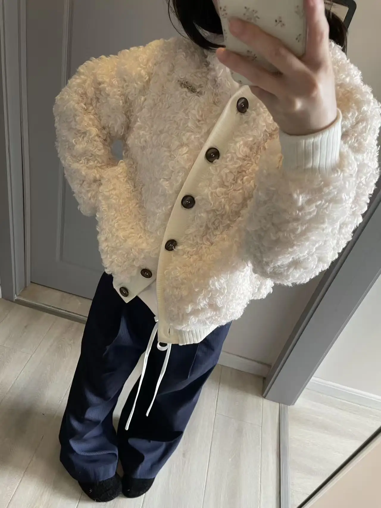 duoduo-coreen-sle-ecologique-fourrure-chapeau-jaet-femmes-hiver-decontracte-ouvert-cardigan-minceur-polyvalent-haut