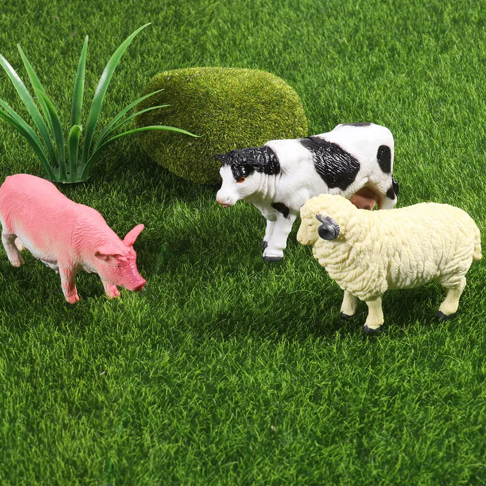 

12Pcs Farm Animal Figures PVC Cognitive Set Preschool Learning Educational Kids School Party Favor Animal Simulation