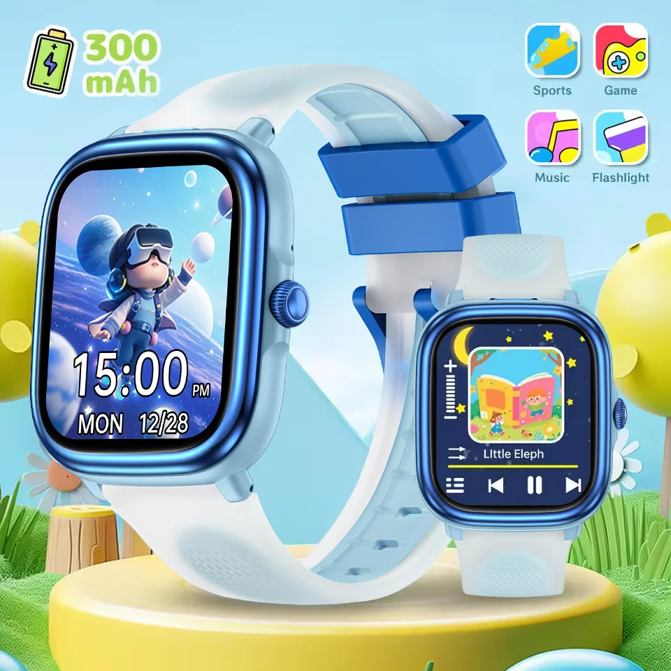 

Умные часы для детей с играми, HD-экраном, будильником, фонариком, монитором сна, секундомером, спортивные детские умные часы, подарок на день рождения или праздник