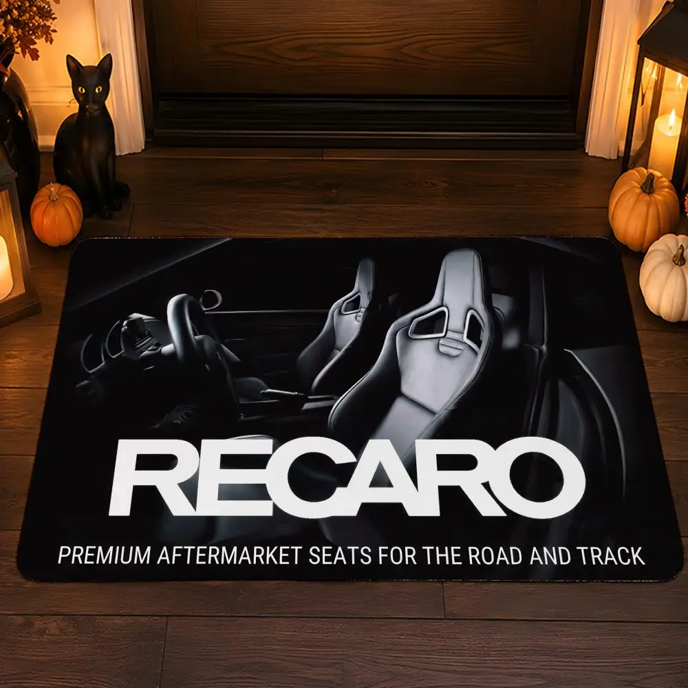 R-Recaro Floor Mat Flannel Rug Soft Non Slip Washable Door Mat For Bathroom Bedroom Kitchen Home Decor
