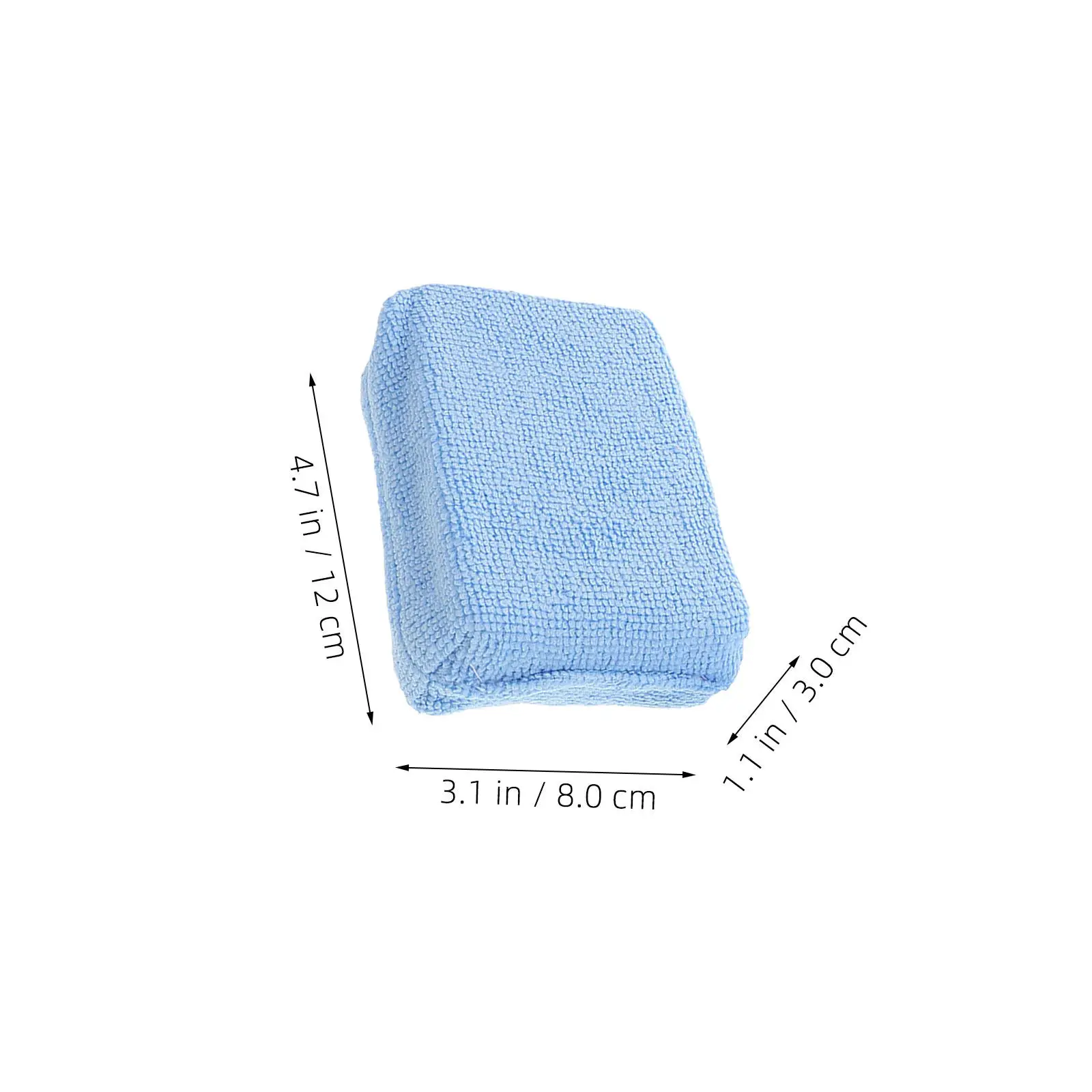 10Pcs Glass Microfiber Car Wax Pad Rectangle Applicator Pads Polish Buffing Detailing Cleaning Window Mirrors Crevices