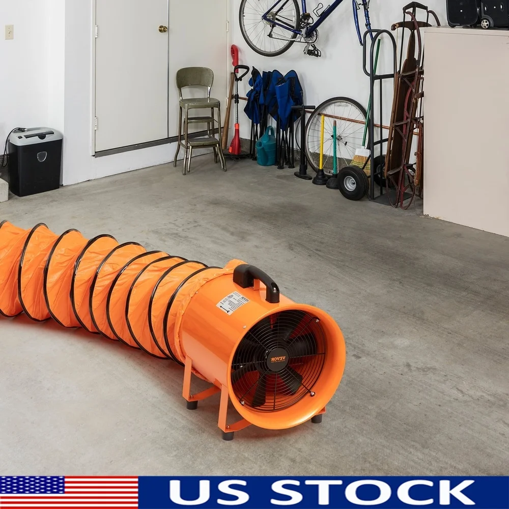 

1893CFM 16.4ft Duct Extractor Fan 79dB 3400RPM High Efficiency Exhaust Fan with IP44 Waterproof Overheating Protection