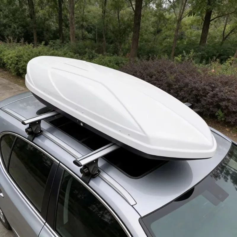 

2025 New Design ABS Dual Side Opening Car Roof Box Aerodynamic Universal SUV Roof Luggage Cargo Carrier 680L