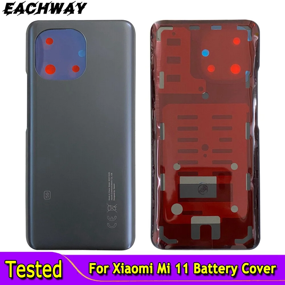 New For Xiaomi Mi 11 Battery Cover Rear Door Housing Case For Xiaomi Mi11 M2011K2C M2011K2G Battery Cover Replacement Parts