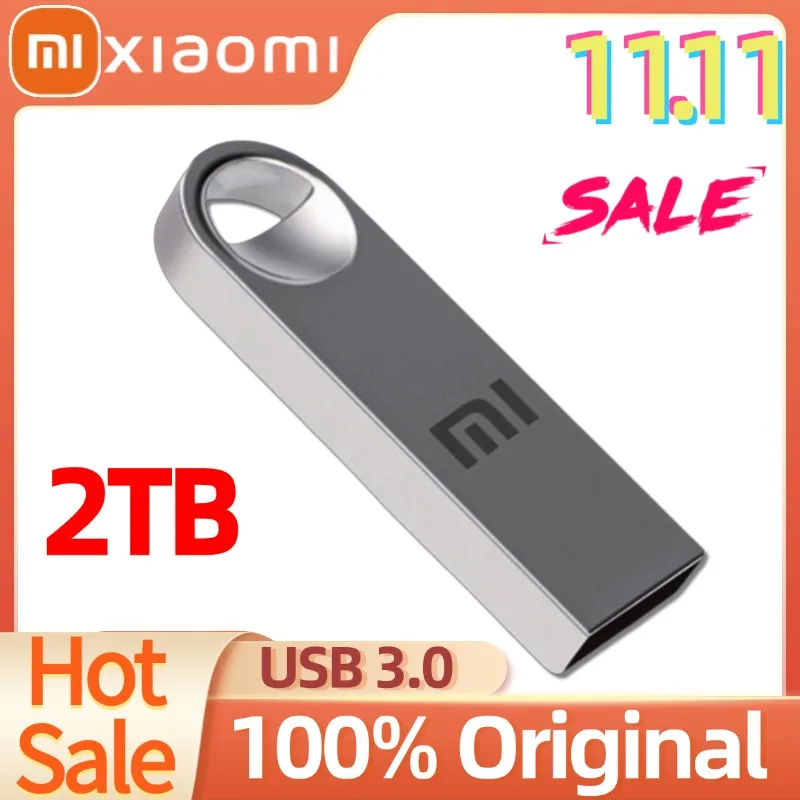 

Xiaomi Mini 2TB U Drive USB 3.0 512GB Type-C Высокоскоростной ручка-накопитель Металлические водонепроницаемые флэш-накопители USB Memoria 1 ТБ USB-накопитель Новый