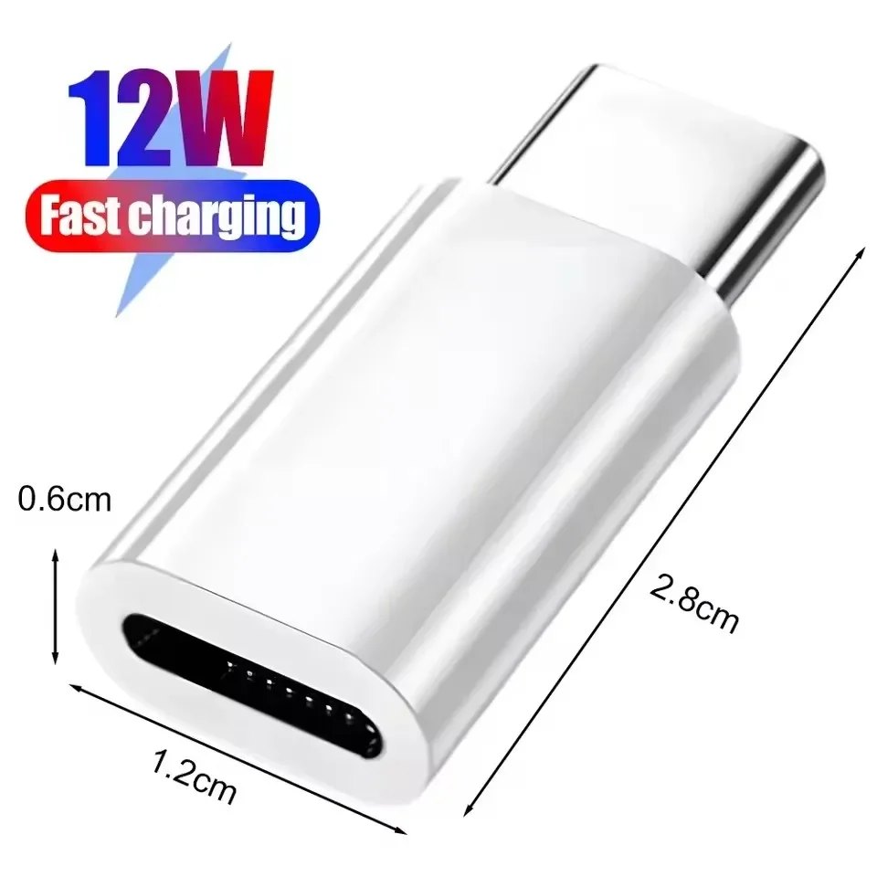 IOS naar USB-C snellaadadapter Lightning naar Type-C adapter USB-C dataoverdracht converter voor iPhone 17 15 Samsung Google