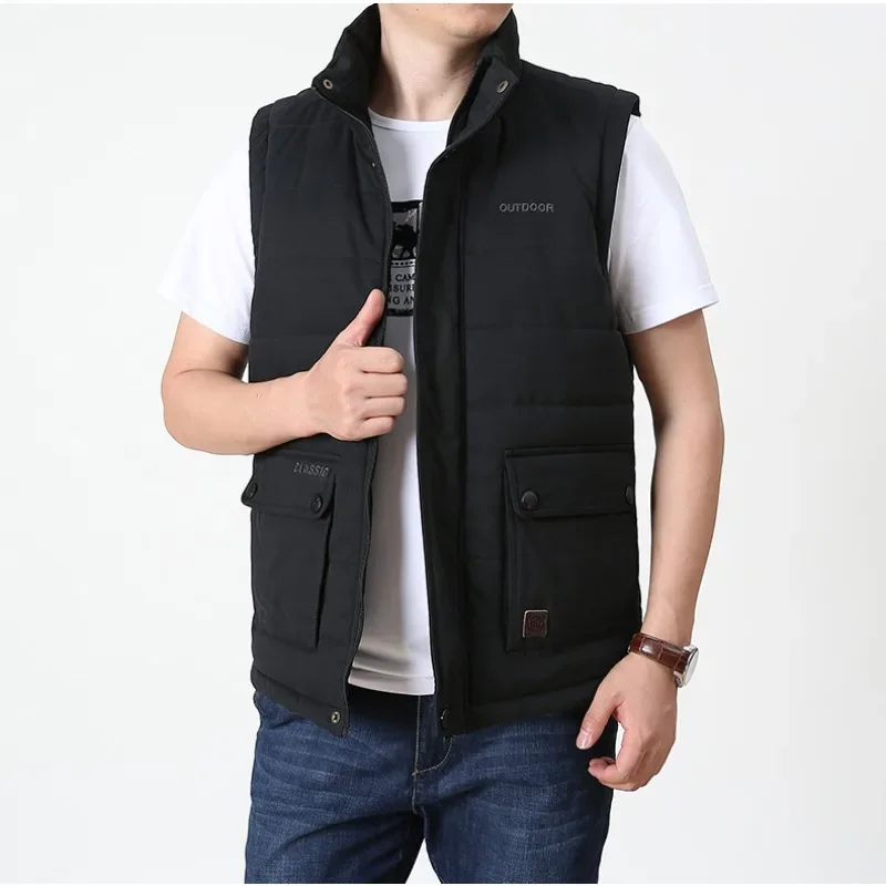 

Embroidered Vest Men's Luxury MAN Waterproof Outdoor Multi-pocket Tactical Jackets Sleeveless Jacket Mountaineering Windbreaker