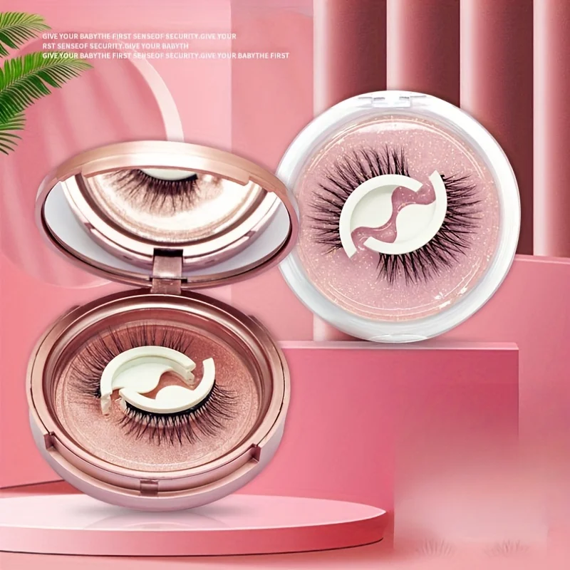 Magnetic Eyelashes Kit with Applicator Quantum Magnet False Lashes Natural Long Reusable 3D Eyelash Curler Brush Set Makeup Tool