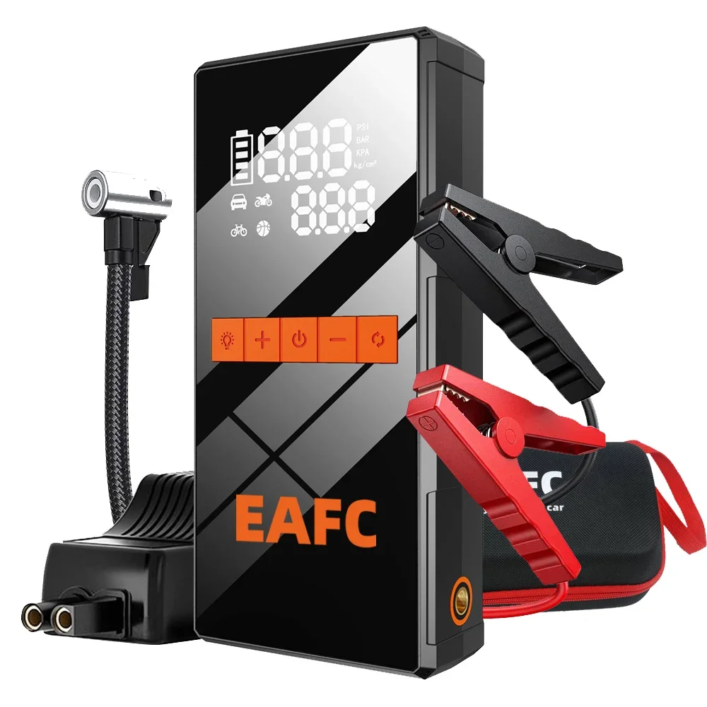 EAFC 4 In 1 Car Jump Starter with Air Compressor 1200A Portable Power Bank Cars Battery Starters Starting Auto Tyre Inflator image 3