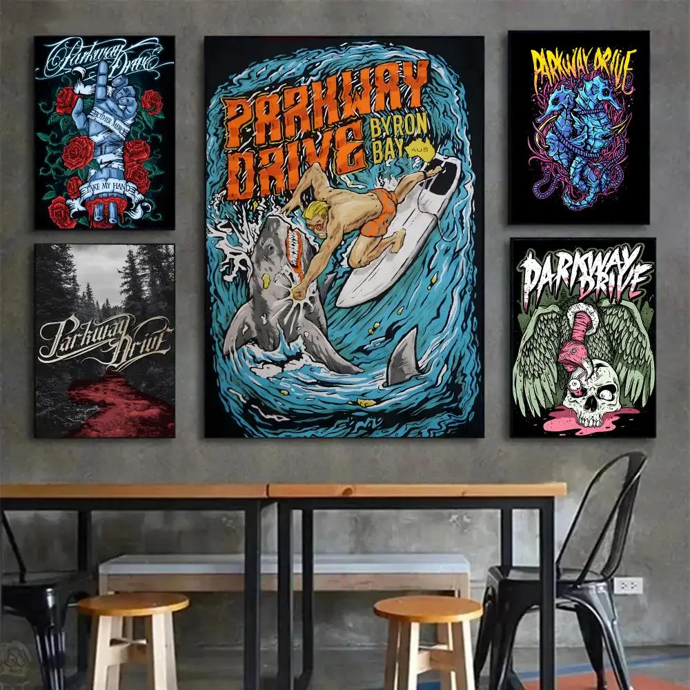 Metal Band Parkway Drive Poster Painting Wall Art Mural for Living Room Home Decor and Gifts