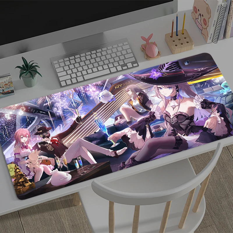 Gaming Mouse Pad Honkai: Star Rail Herta Office Carpet Mouse Mats Gamer Desk Accessories Computer Table Pads PC Anime Mousepad