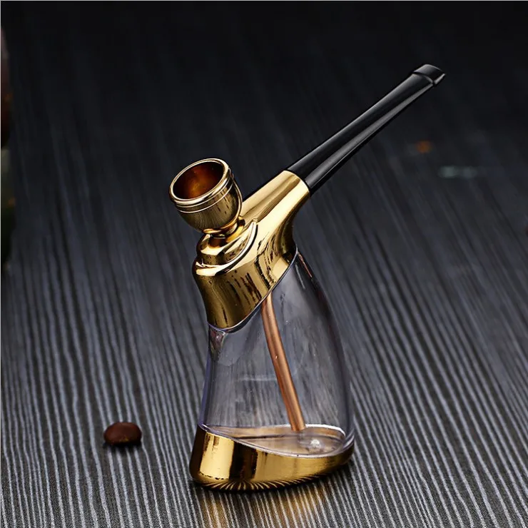 2023 Bottle Water Pipe Portable Mini Hookah High Quality Shisha Pipe Tobacco Smoking Pipes Gift of Health Metal Tube Filter