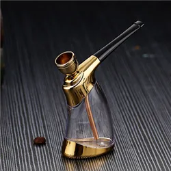 2023 Bottle Water Pipe Portable Mini Hookah High Quality Shisha Pipe Tobacco Smoking Pipes Gift of Health Metal Tube Filter