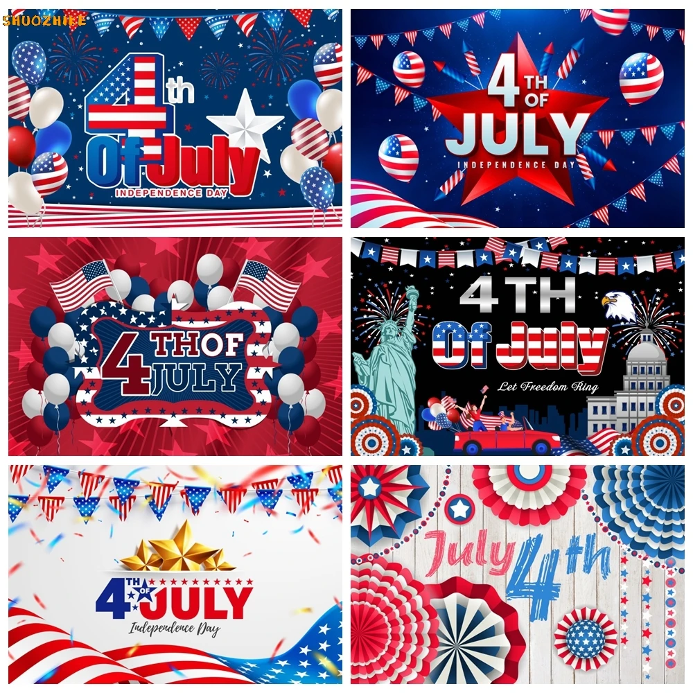 

US Flag Independence Day 4th of July Photography Backdrop American Flag Patriotic Party National Veterans Day Background