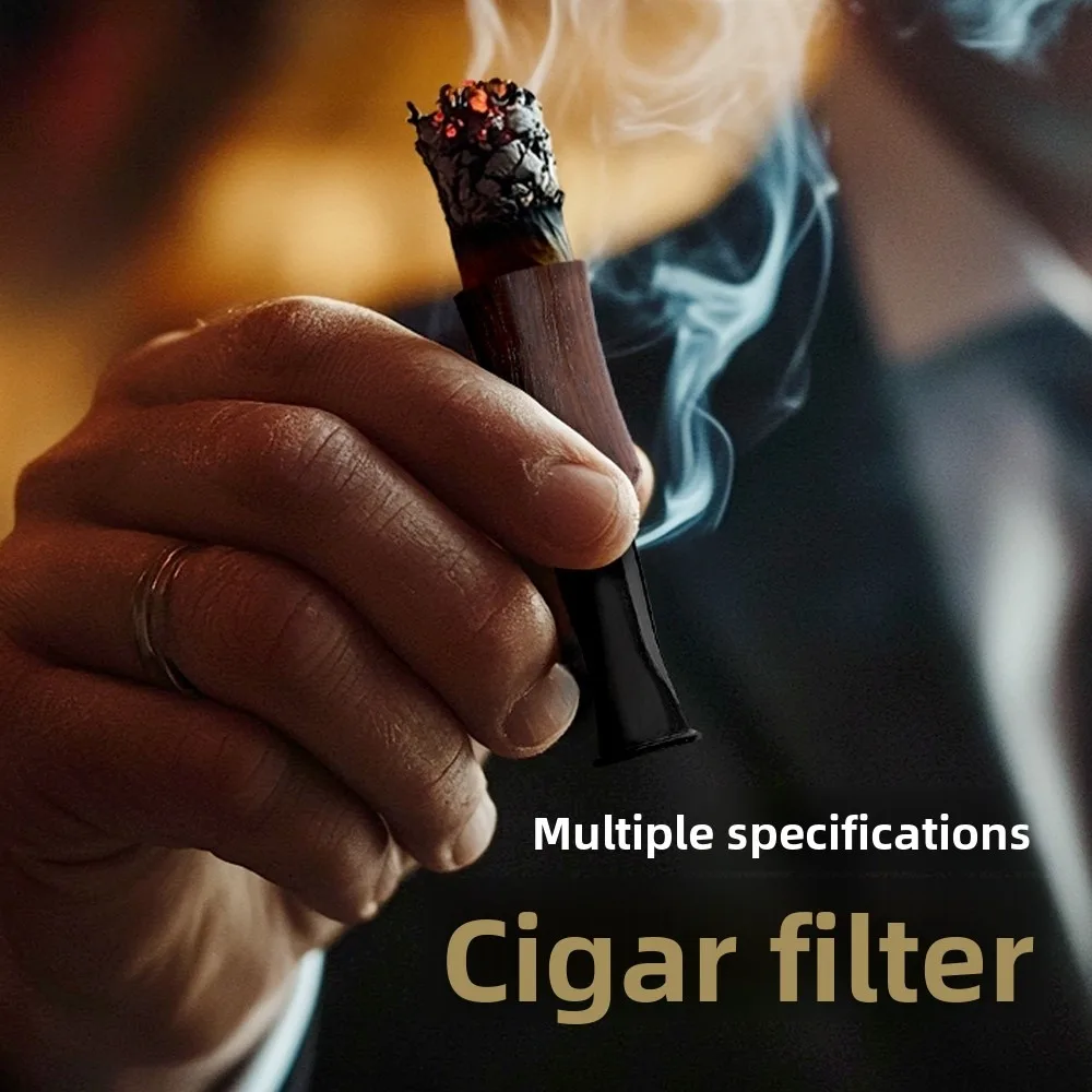 

33 62 Ring Briar Wood Cigar Filter Tip Mouthpiece Accessories with Wooden Aroma