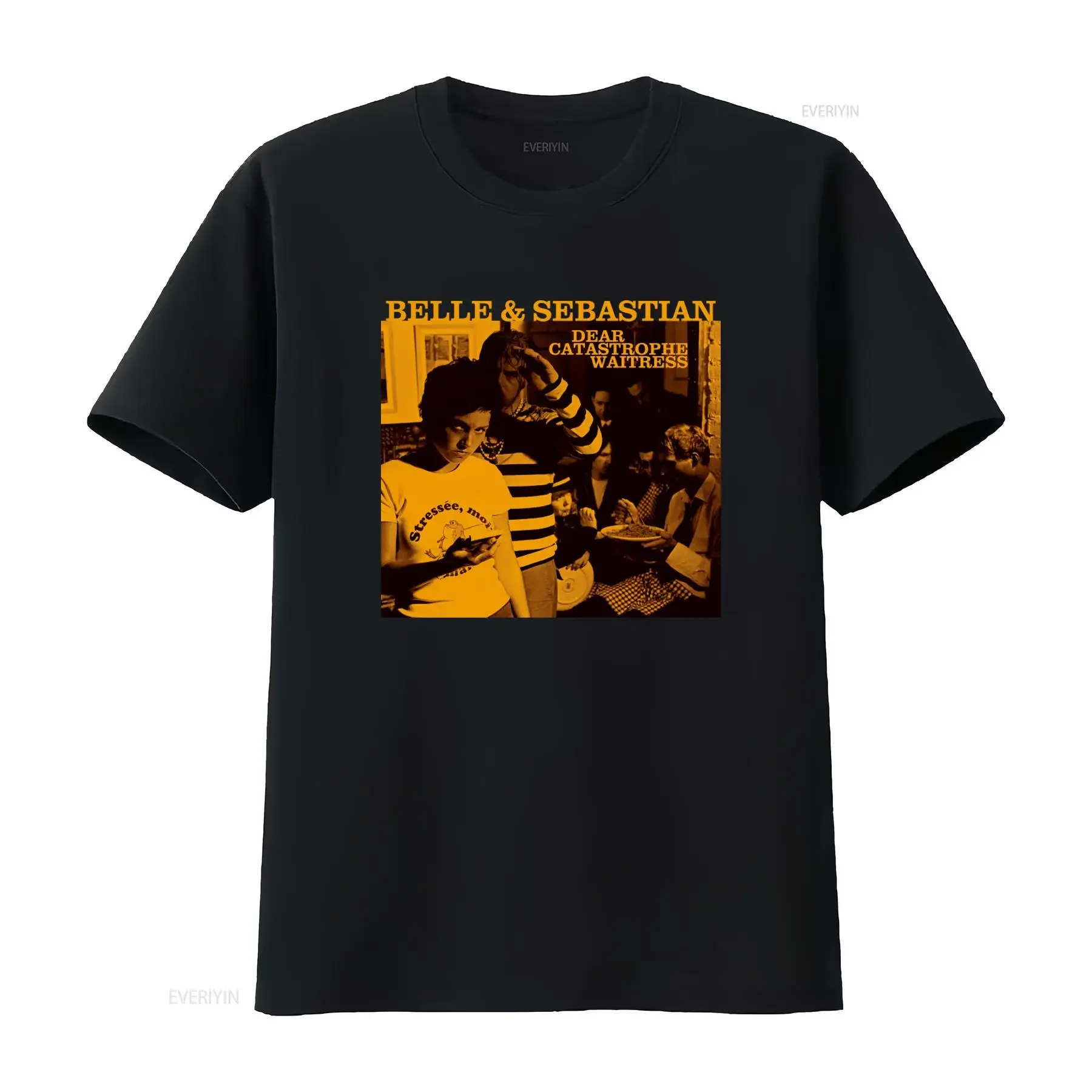 Belle and Sebastian Dear Catastrophe Waitress Band T shirt Rock Music Fan vintage Washed fashion Casual streetwear