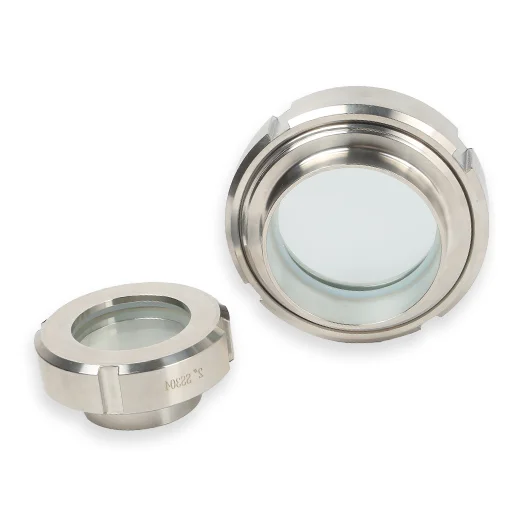 Sanitary Union Type Sight Glass SS304 Tank View Glass 25MM-108MM stainless steel SS304 sight glass Weld end sight glass in stock