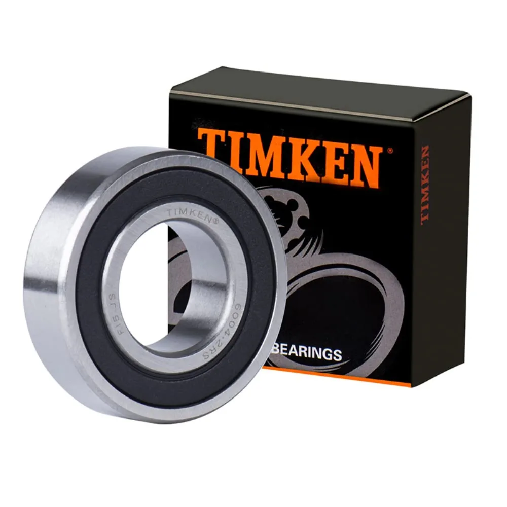 4PCS TIMKEN 6004-2RS Bearing 20x42x12mm Double Rubber Sealed Pre-Lubricated Cost Effective Industrial Bearing